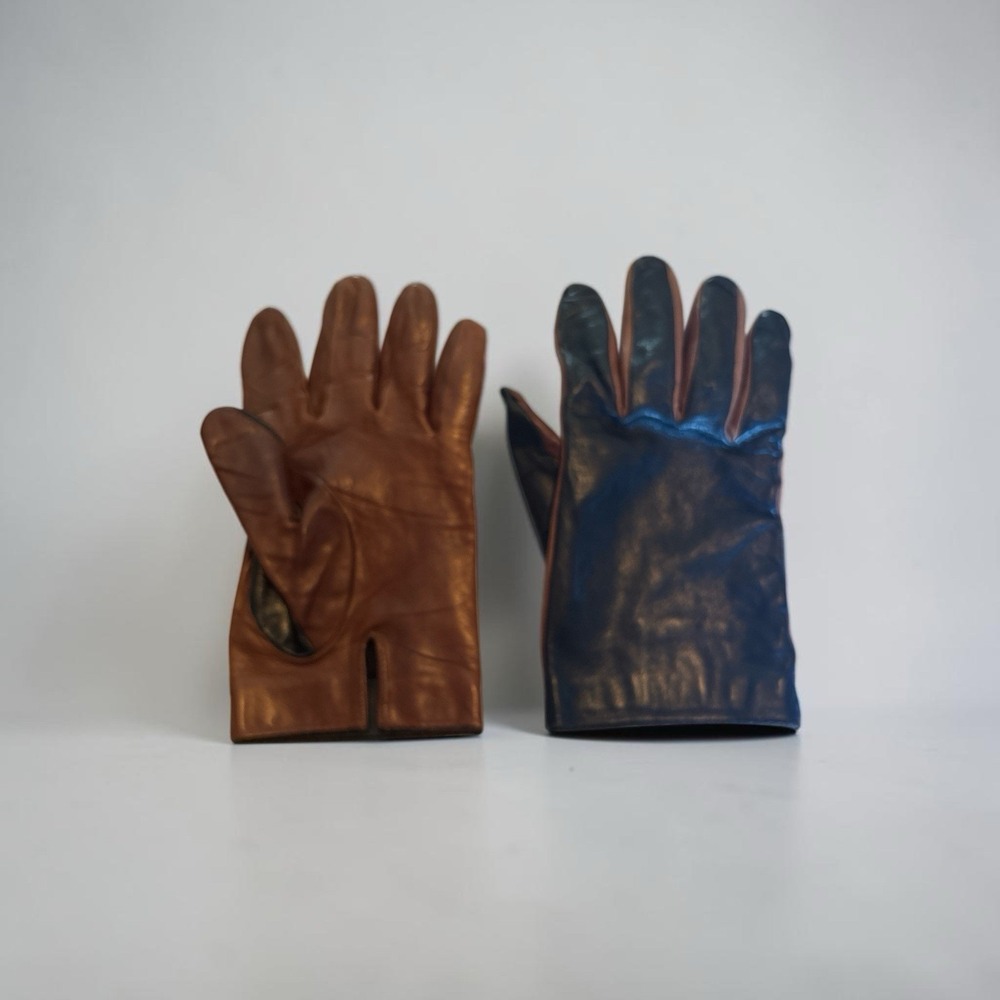 Vintage Ralph Lauren Sheepskin silk lined gloves(L)